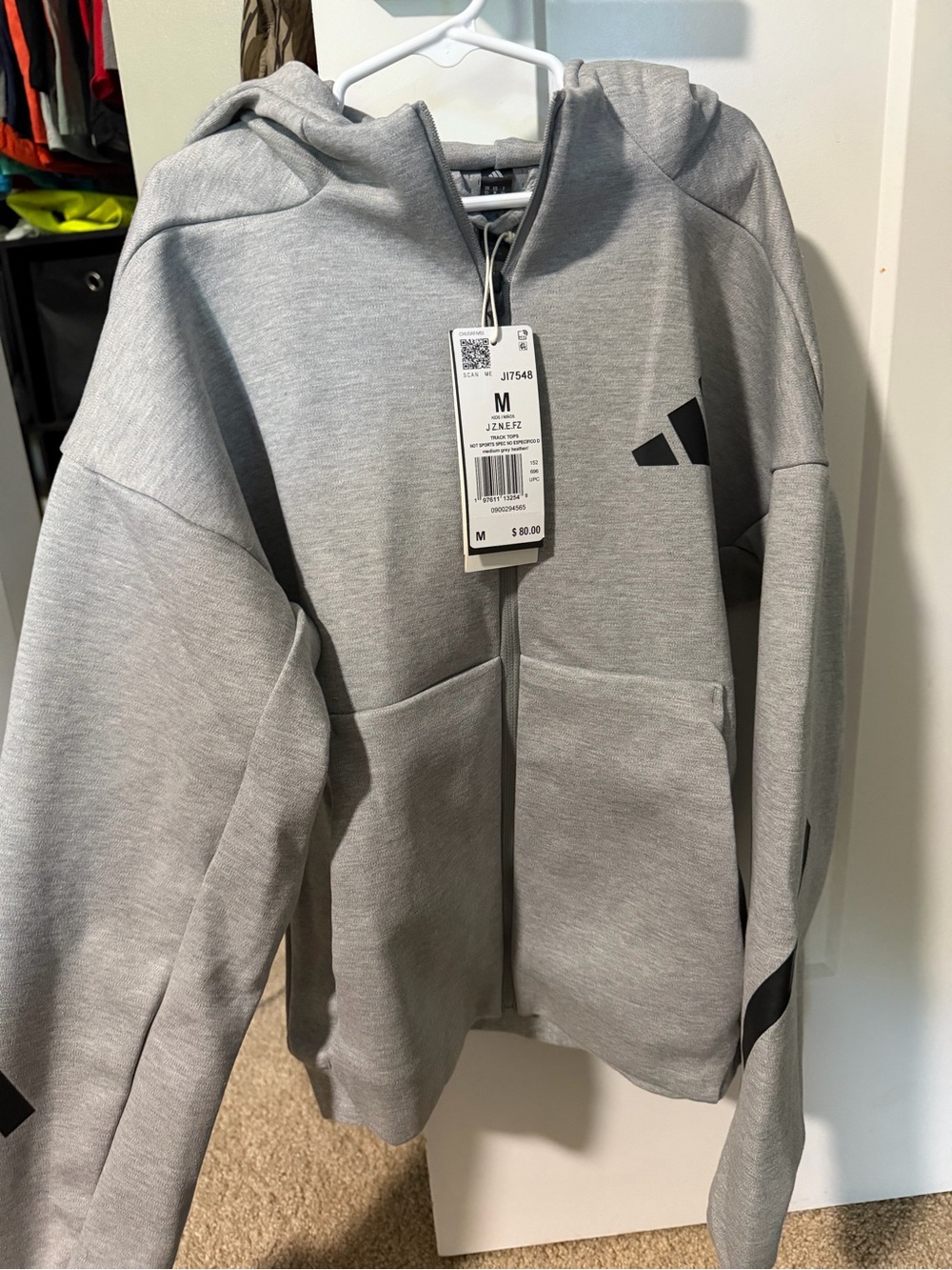 adidas Kids' Z.n.e. Full Zip Hooded Track Jacket